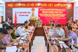 Rà soát phương án ứng phó thiên tai tại 3 xã miền núi Vân Canh, Canh Vinh và Canh Liên