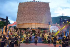 Trình diễn âm nhạc, nhạc cụ dân tộc và chương trình nghệ thuật thuộc Festival cồng chiêng