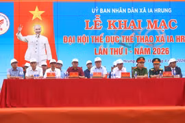 Hơn 300 vận động viên tranh tài Đại hội Thể dục thể thao xã Ia Hrung 