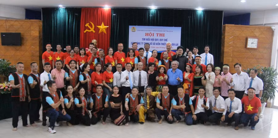 Hội thi là sự kiện ý nghĩa nhằm chào mừng hội nghị người lao động năm 2024 của Công ty TNHH Xổ số Kiến thiết tỉnh Gia Lai. Ảnh: Sơn Ca