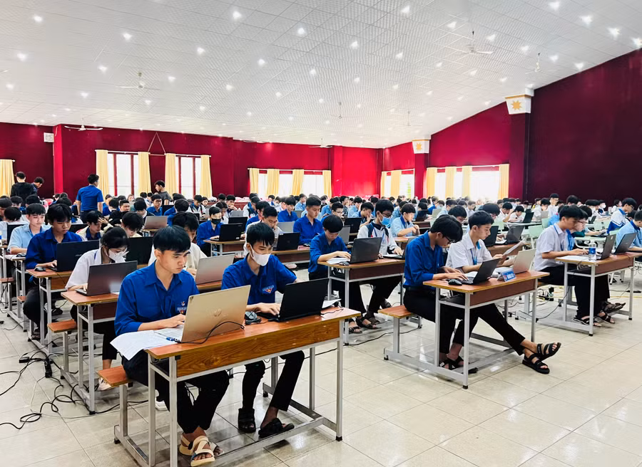 Hội thi Tin học trẻ tỉnh Gia Lai lần thứ XXIII là cơ hội kết nối những người đam mê Tin học trên địa bàn tỉnh. Ảnh: P.L