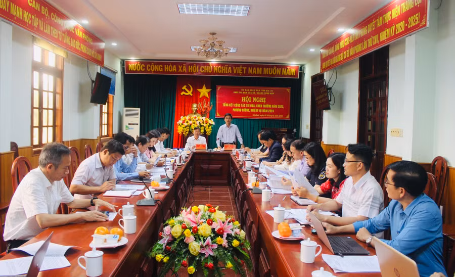 Quang cảnh hội nghị tổng kết. Ảnh: P.L