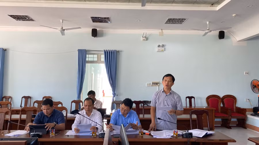 Ông Nguyễn Trung Kiên-Phó Trưởng ban Kinh tế - Ngân sách HĐND tỉnh Gia Lai phát biểu tại buổi giám sát. Ảnh: Sơn Ca.