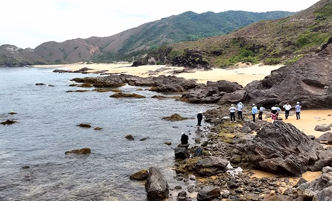 Bãi biển Mũi Gành (xã Hoài Hải) sẽ được thị xã đầu tư thành một điểm đến hấp dẫn. Ảnh: PHAN TUẤN