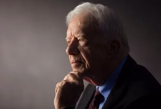 Cựu Tổng thống Mỹ Jimmy Carter trong một cuộc phỏng vấn tại Trung tâm Carter ở Atlanta vào ngày 14.9.2011. (Nguồn: Getty Images/CNN)