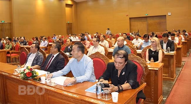 Các đại biểu dự Hội thảo “Các giải pháp để đẩy mạnh sự phát triển võ cổ truyền Việt Nam đến năm 2030”. Ảnh: TRỌNG LỢI Các đại biểu dự Hội thảo “Các giải pháp để đẩy mạnh sự phát triển võ cổ truyền Việt Nam đến năm 2030”. Ảnh: TRỌNG LỢI