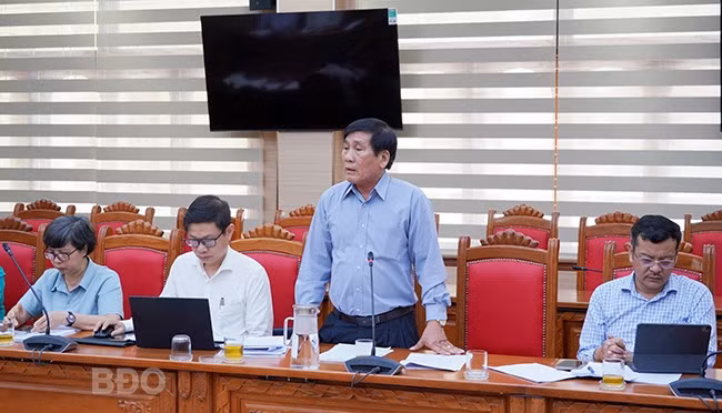 Giám đốc Sở Công Thương Trần Thanh Dũng cho biết chỉ số sản xuất công nghiệp (IIP) 4 tháng đầu năm 2025 của tỉnh tăng 9,72% so với cùng kỳ năm 2024. Đây là mức tăng trưởng khá cao trong nhiều năm trở lại đây. Ảnh: N.H