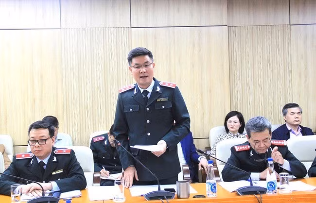 Phó tổng Thanh tra Chính phủ Nguyễn Văn Cường đề nghị Bộ GD-ĐT và các cơ quan khác xây dựng kế hoạch thực hiện nghiêm túc kết luận thanh tra - Ảnh: TTCP