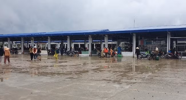 Một góc chợ An Nhơn.