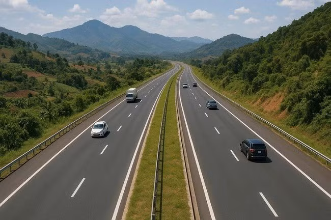 Cao tốc Phú Yên - Đắk Lắk được đề xuất đầu tư với quy mô 4 làn xe hoàn chỉnh. Ảnh minh họa: Chat GPT Cao tốc Phú Yên - Đắk Lắk được đề xuất đầu tư với quy mô 4 làn xe hoàn chỉnh. Ảnh minh họa: Chat GPT