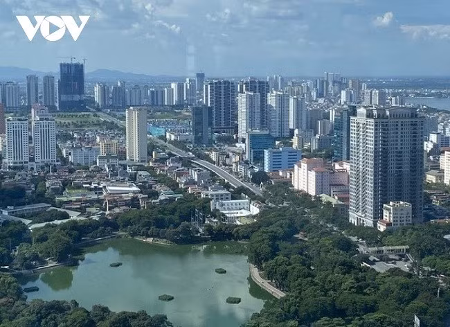 Hà Nội ngày nay nhìn từ trên cao