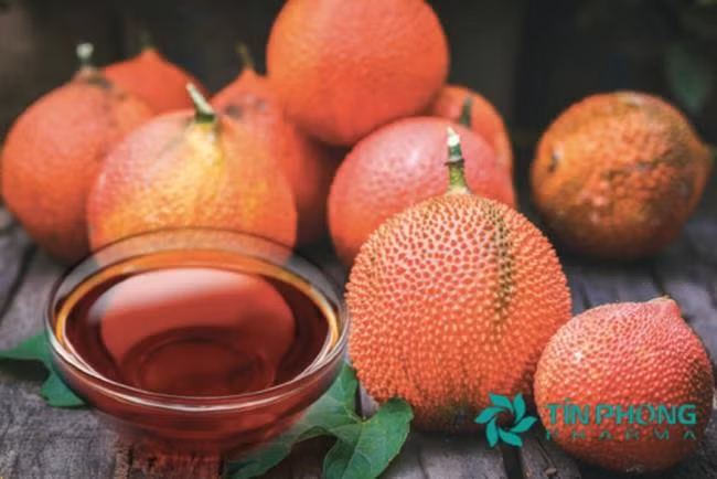 Ảnh: Dầu gấc chứa lượng lớn beta caroten