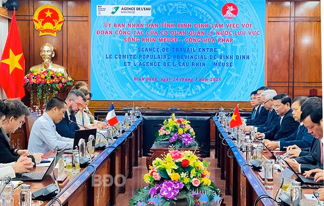 Quang cảnh buổi làm việc. Ảnh: HẢI YẾN