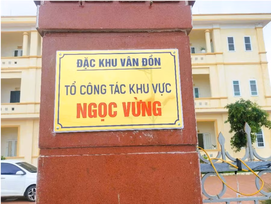 Trụ sở tổ công tác Ngọc Vừng, thuộc đặc khu Vân Đồn