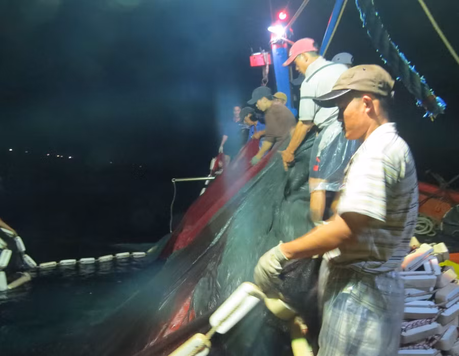 Bạn chài cùng làm việc trên tàu cá của hai ngư dân Võ Xuân Cẩm và Nguyễn Thành Phim