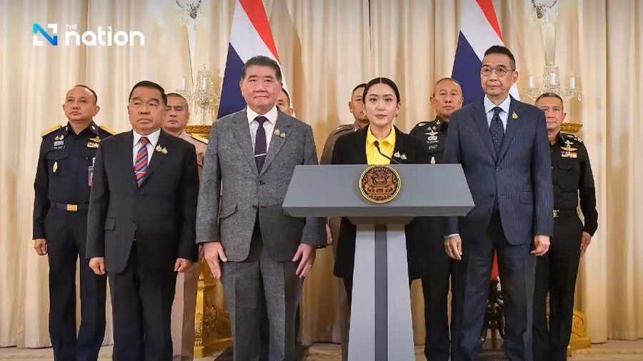 Thủ tướng Paetongtarn Shinawatra và nội các Thái Lan kêu gọi người dân ủng hộ chính phủ trong vấn đề này. Ảnh: The Nation