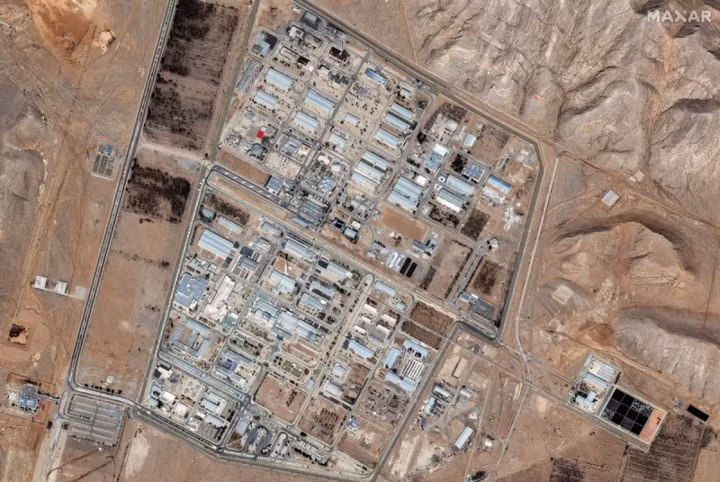 Hình ảnh vệ tinh nhà máy làm giàu uranium của Iran.