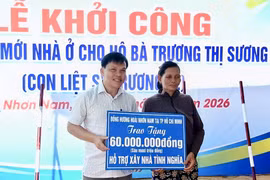Phường Hoài Nhơn Nam khởi công xây dựng nhà tình nghĩa cho thân nhân liệt sĩ.