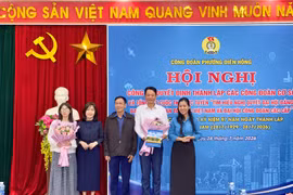 Công đoàn phường Diên Hồng thành lập 4 công đoàn cơ sở mới