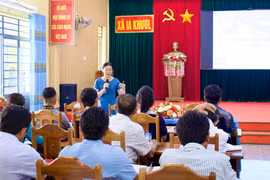 130 hòa giải viên xã Ia Khươl được bồi dưỡng kiến thức, kỹ năng nghiệp vụ.