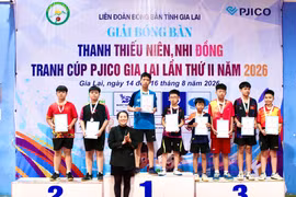 Tay vợt nhí Đồng Quốc Anh - triển vọng mới của bóng bàn Gia Lai