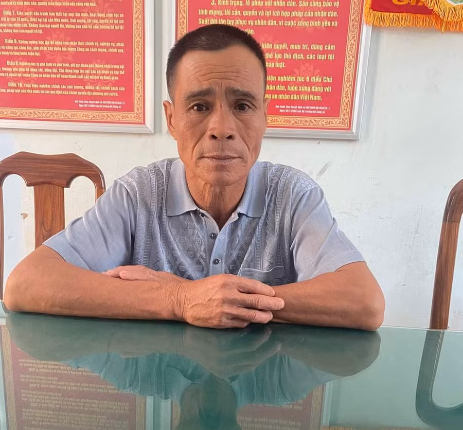 Đối tượng Đinh Công Quyến. Ảnh: Công an huyện Mang Yang