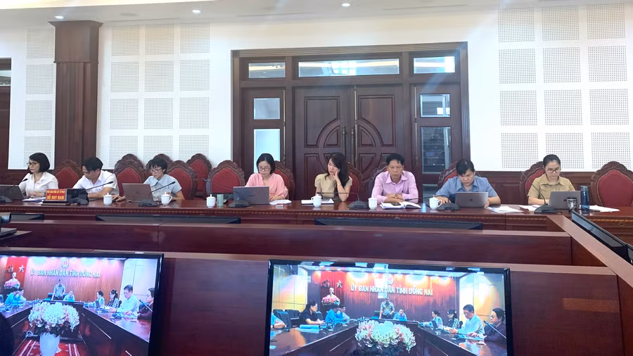 Các đại biểu tham dự hội nghị sơ kết công tác tư pháp 6 tháng đầu năm 2024 tại điểm cầu tỉnh Gia Lai. Ảnh: R.H