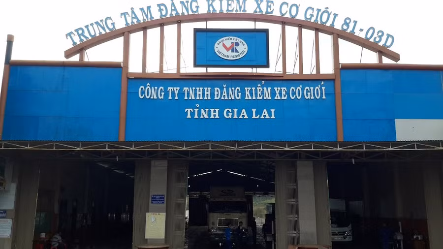 Trung tâm đăng kiểm xe cơ giới 81 – 03D. Ảnh: Công an tỉnh Trung tâm đăng kiểm xe cơ giới 81 – 03D. Ảnh: Công an tỉnh