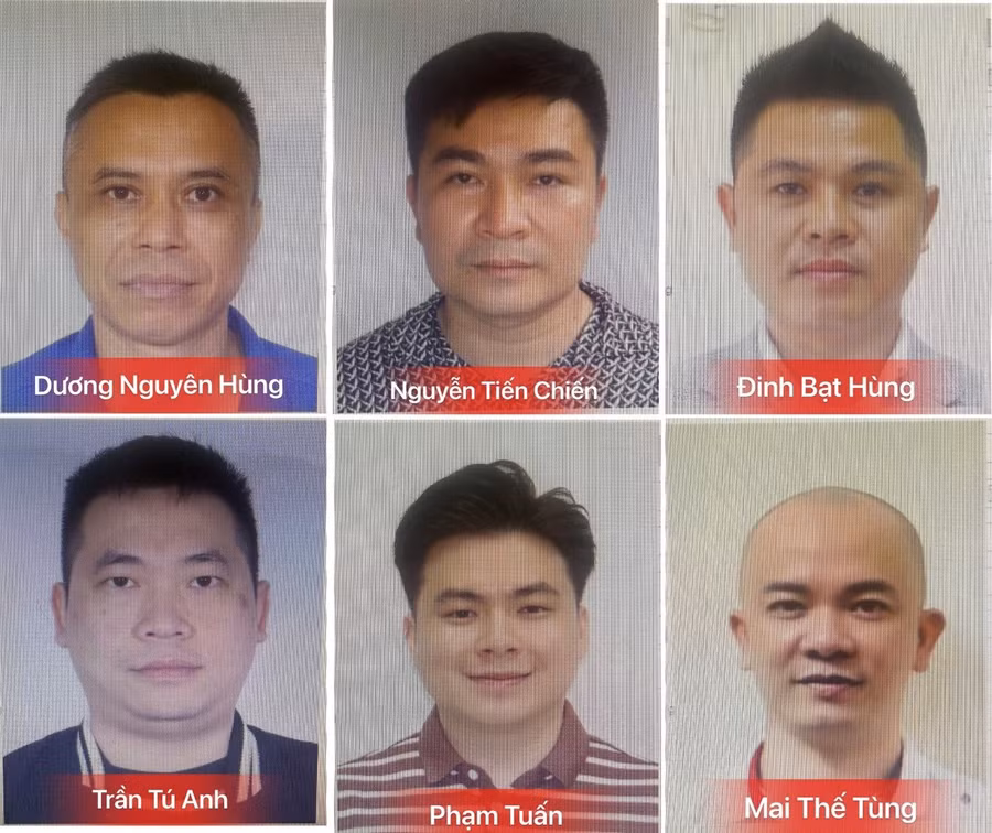 Các đối tượng liên quan đến vụ án.