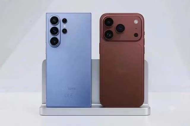 Galaxy S26 Ultra và iPhone 18 Pro Max tiếp tục là hai cái tên tiêu biểu trong hệ sinh thái Android và iOS. Ảnh: tạo bởi Gemini