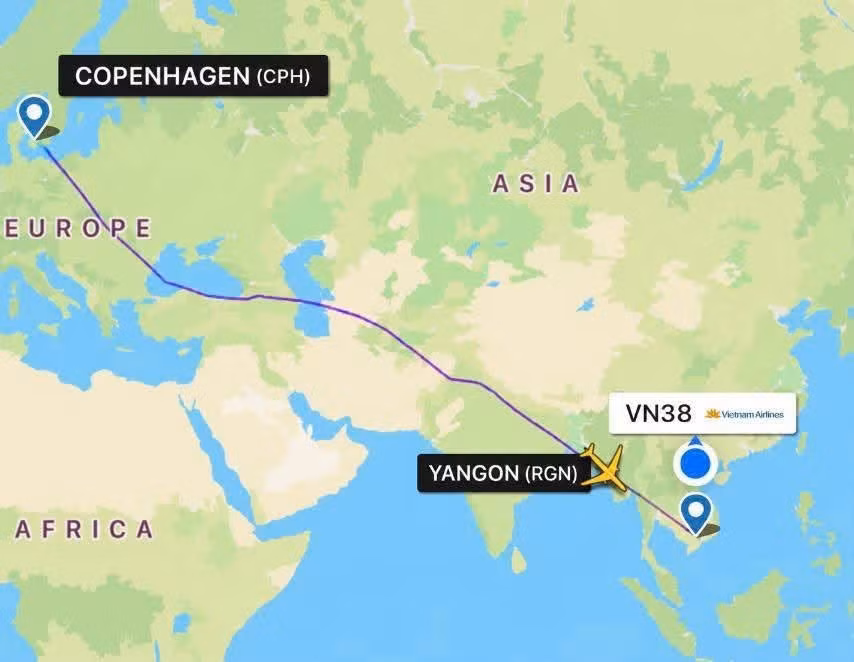 Chuyến bay VN38 của Vietnam Airlines ngày 6-9.