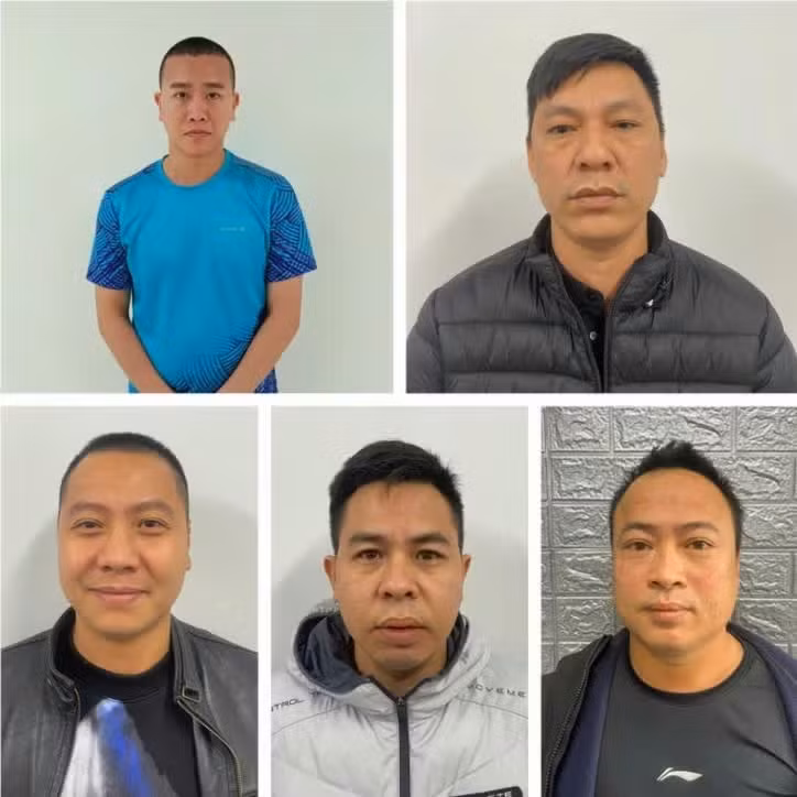 Một số bị can trong đường dây đánh bạc. Ảnh: Bộ Công an