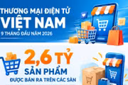 2,6 tỷ sản phẩm bán ra trên sàn thương mại điện tử: Shopee và TikTok Shop chiếm 98% thị phần