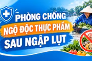 ngộ độc thực phẩm,ngập lụt,an toàn thực phẩm,xử lý nước,vệ sinh