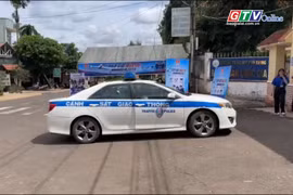 Gia Lai: 3 thí sinh được CSGT hỗ trợ đến điểm thi đúng giờ