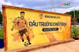 Chuẩn bị sân đấu cho Fesitval bóng đá quốc tế U14 Gia Lai 2026 