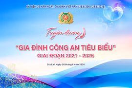 Báo và phát thanh, truyền hình Gia Lai livestream Lễ Tuyên dương Gia đình Công an tiêu biểu giai đoạn 2021-2026