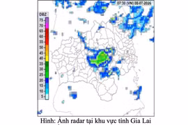 Cảnh báo giông lốc, mưa đá trên biển và một số khu vực đất liền Gia Lai