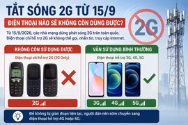 Tắt sóng 2G từ 15-9: Những điện thoại nào sẽ không còn sử dụng được?