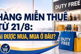 Hàng miễn thuế từ ngày 21-8: Ai được mua, mua ở đâu?