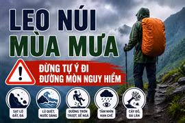 Leo núi mùa mưa: Đừng tự ý đi đường mòn nguy hiểm