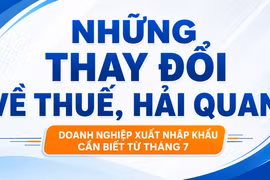Những thay đổi về thuế, hải quan từ tháng 7