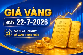 Giá vàng ngày 22-7: Tăng trở lại 400.000 đồng/lượng