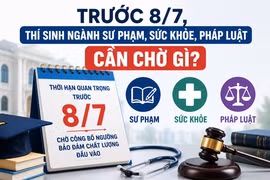 Trước ngày 8-7, thí sinh ứng tuyển khối sư phạm, sức khỏe, pháp luật cần chờ điều gì?