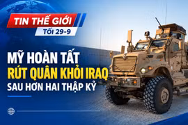 Tin thế giới tối 29-9: Mỹ hoàn tất rút quân khỏi Iraq sau hơn hai thập kỷ