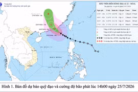 Bão số 2 giật cấp 15, di chuyển 20 km/h