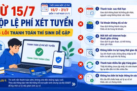 Từ 15-7 nộp lệ phí xét tuyển: 6 lỗi thanh toán thí sinh dễ gặp