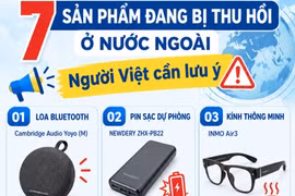 7 sản phẩm đang bị thu hồi ở nước ngoài, người Việt cần lưu ý