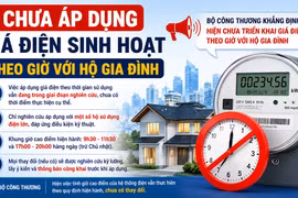 Chưa áp dụng giá điện sinh hoạt theo giờ với hộ gia đình