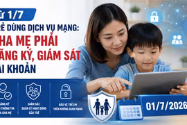 Từ ngày 1-7, trẻ dùng dịch vụ mạng: Cha mẹ phải đăng ký, giám sát tài khoản